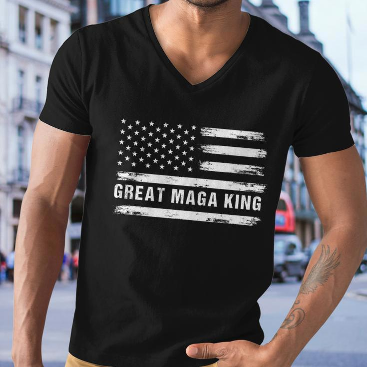 Great Maga King Pro Trump 2024 Meaningful Gift Men V-Neck Tshirt