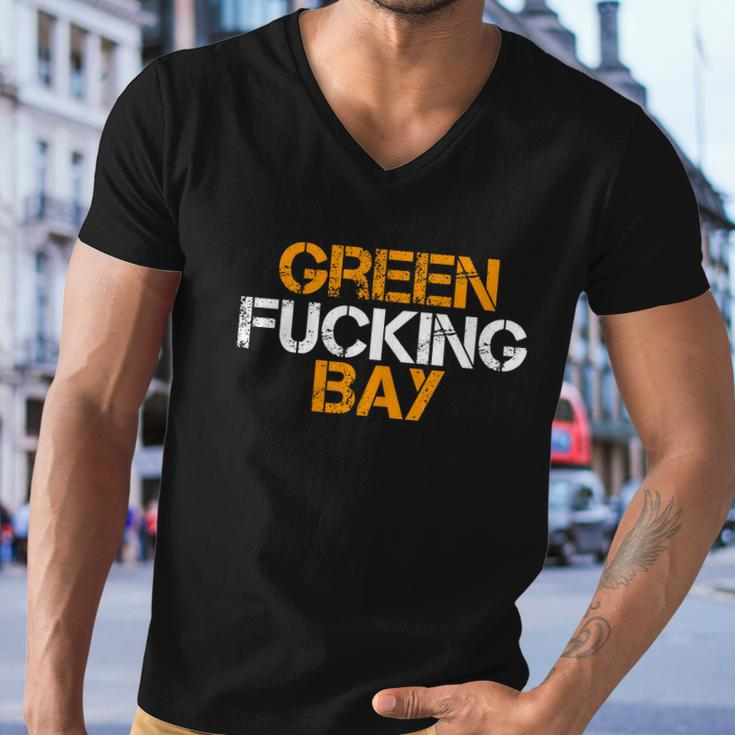 Green Fucking Bay Wisconsin Tshirt Men V-Neck Tshirt