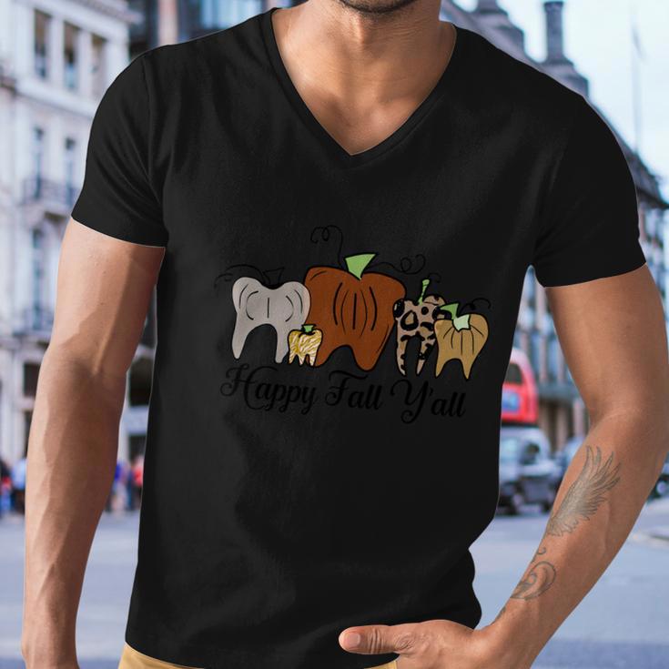 Happy Fall Yall Halloween Quote Men V-Neck Tshirt