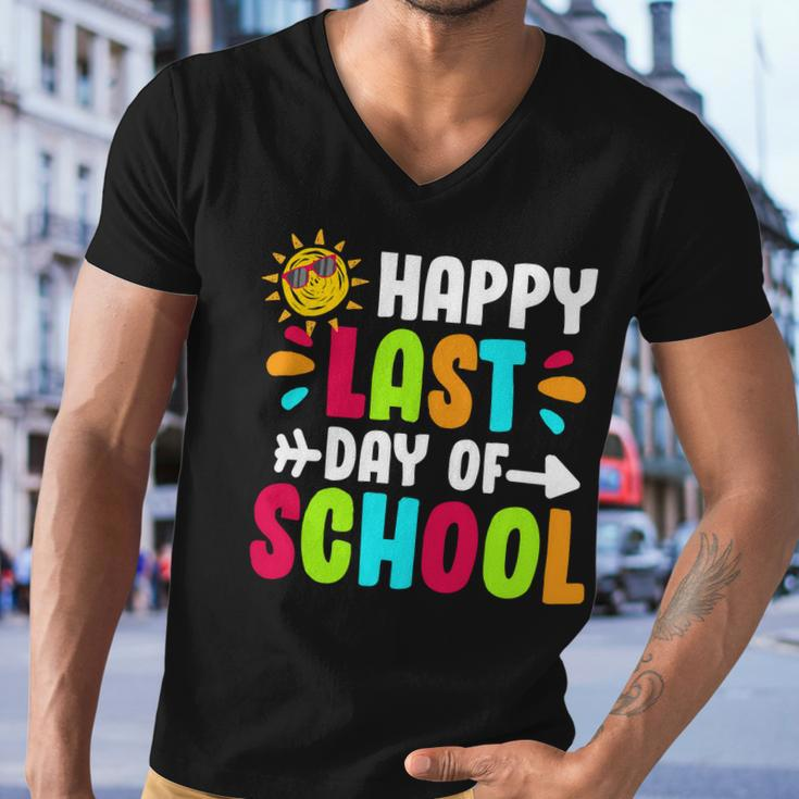 Happy Last Day Of School Sun Men V-Neck Tshirt