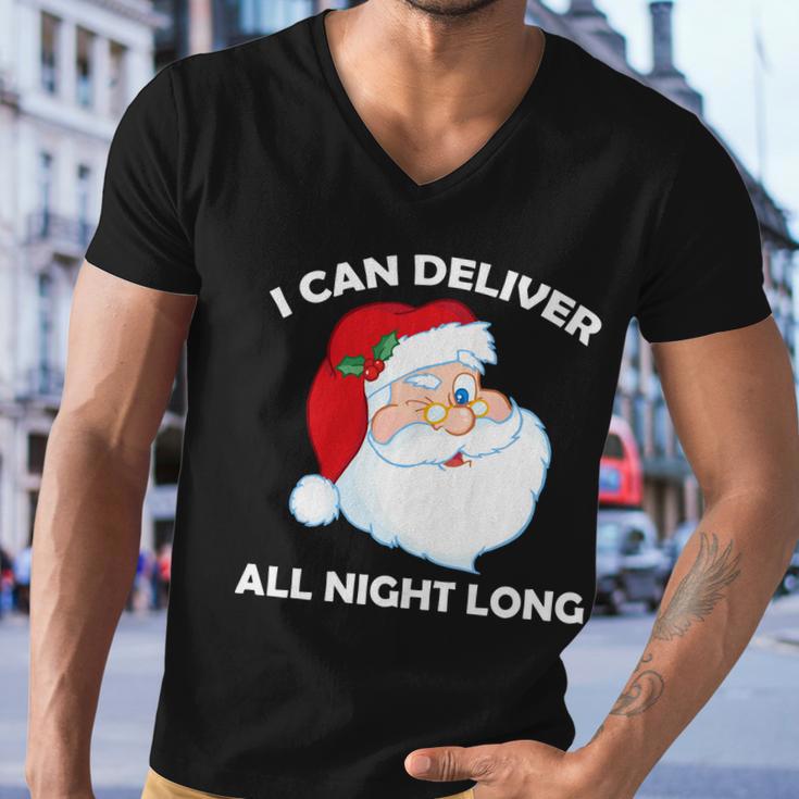 I Can Deliver All Night Long X-Mas Bad Santa Tshirt Men V-Neck Tshirt