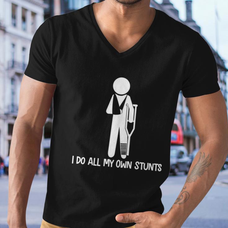 I Do All My Own Stunts Tshirt Men V-Neck Tshirt