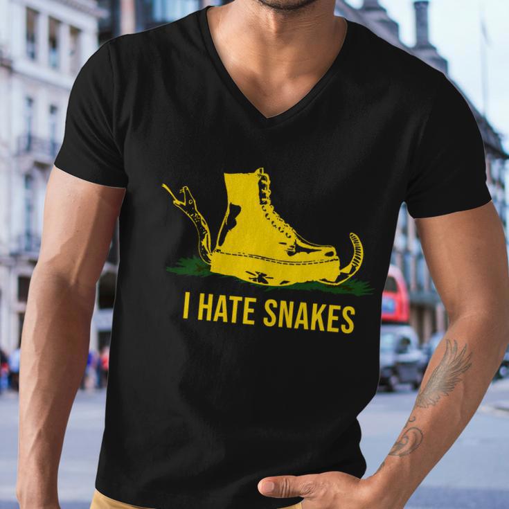 I Hate Snakes Dont Thread On Me Flag Men V-Neck Tshirt