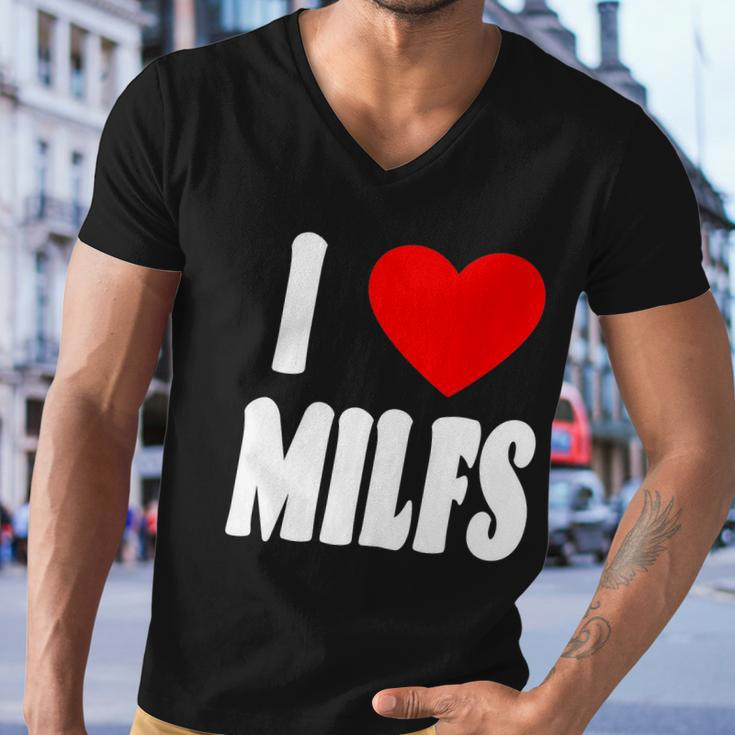 I Heart Milfs Men V-Neck Tshirt