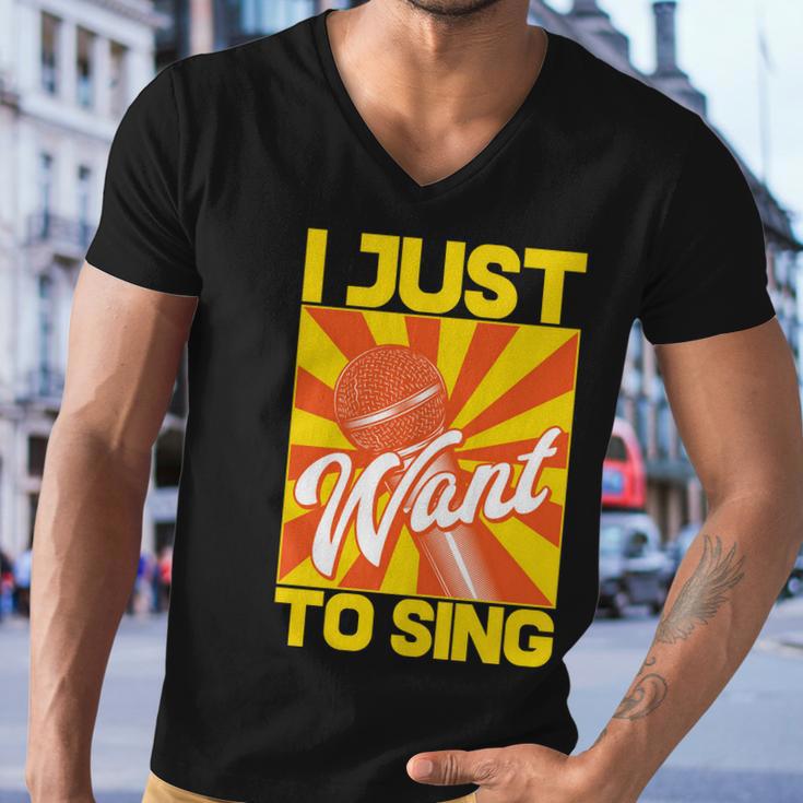 I Just Want To Sing Men V-Neck Tshirt