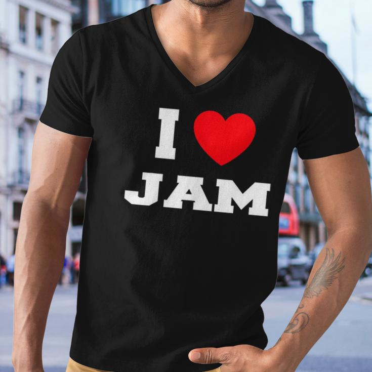 I Love Jam I Heart Jam Men V-Neck Tshirt