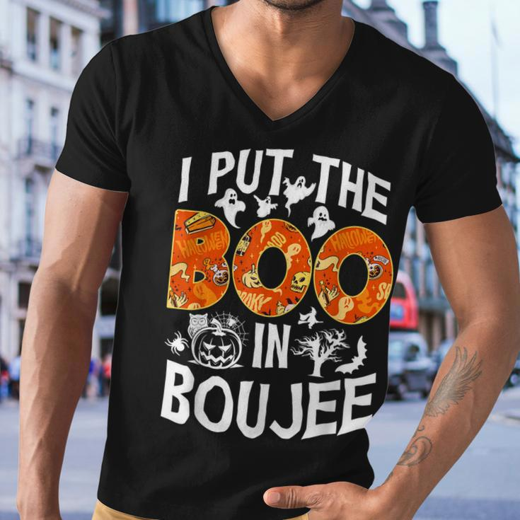 I Put The Boo In Boujee Happy Halloween Men V-Neck Tshirt