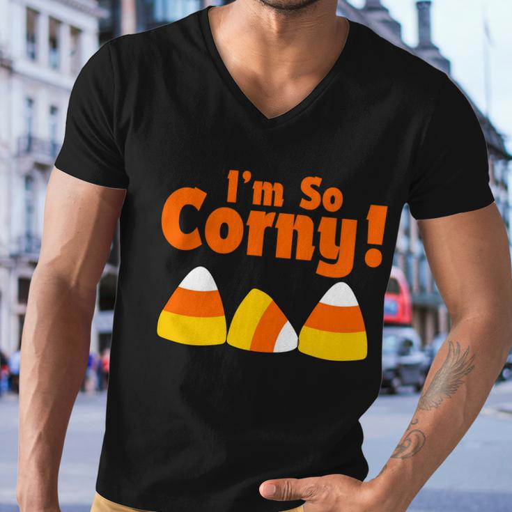 Im So Corny Candy Corn Halloween Tshirt Men V-Neck Tshirt