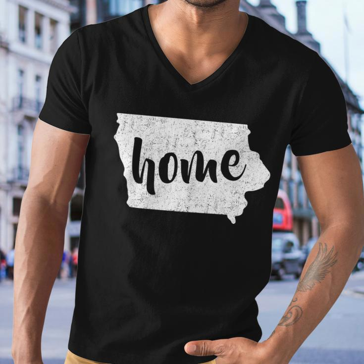 Iowa Home State Men V-Neck Tshirt