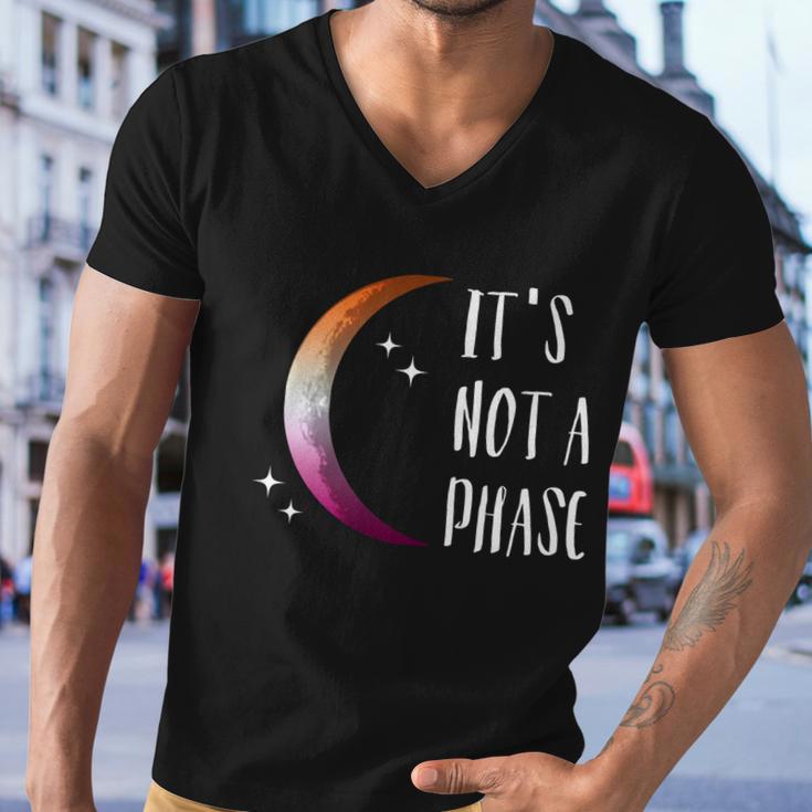 Its Not A Phase Halfmoon Lgbt Gay Pride Lesbian Gift Men V-Neck Tshirt