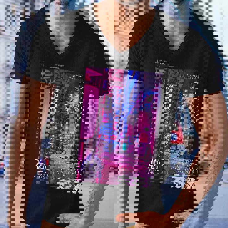 Japanese Cyberpunks Tokyo Streetwear Aesthetic Graphic Men V-Neck Tshirt
