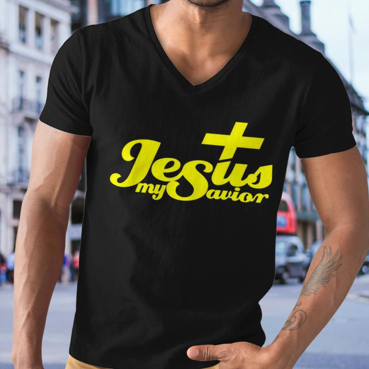 Jesus My Savior Christian Catholic Tshirt Men V-Neck Tshirt