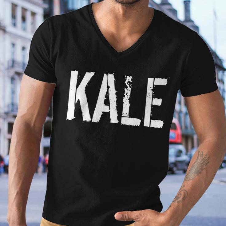Kale Vegan Vegetarian Funny Parody Men V-Neck Tshirt