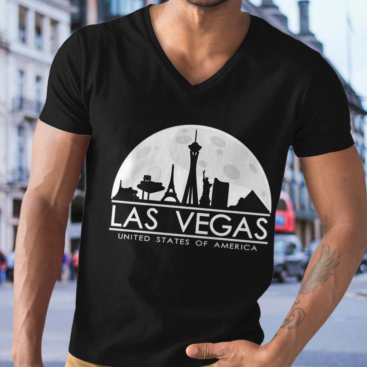 Las Vegas Skyline Tshirt Men V-Neck Tshirt