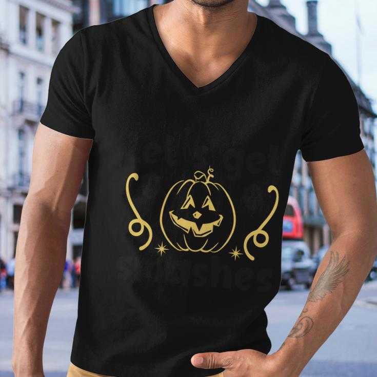 Lets Get Smashes Halloween Quote Men V-Neck Tshirt