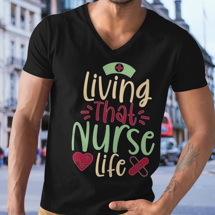 Living That Nurse Life Tshirt Men V-Neck Tshirt