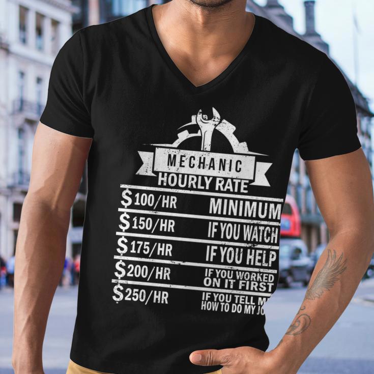 Mechanic Hourly Rate Tshirt Men V-Neck Tshirt