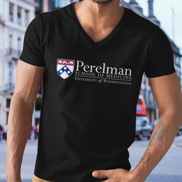 Mens Penn Quakers Apparel Perelman School Of Medicine Tshirt Men V-Neck Tshirt