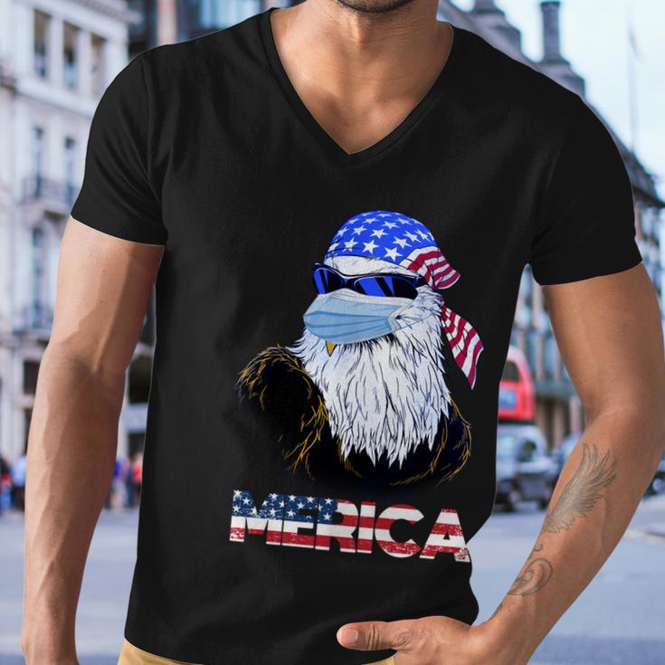 Merica Eagle Mullet 4Th Of July American Flag Vintage 2021 Great Gift Men V-Neck Tshirt