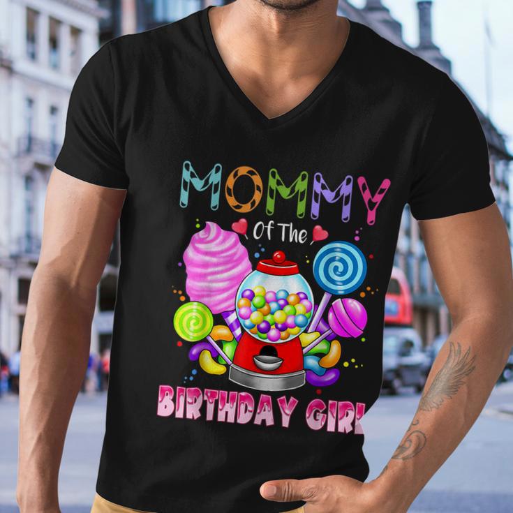 Mommy Of The Birthday Girl Candyland Candy Birthday Party Men V-Neck Tshirt