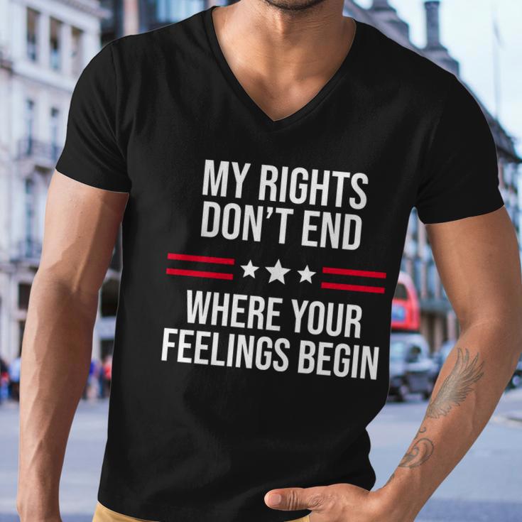 My Rights Dont End Where Your Feelings Begin Tshirt Men V-Neck Tshirt