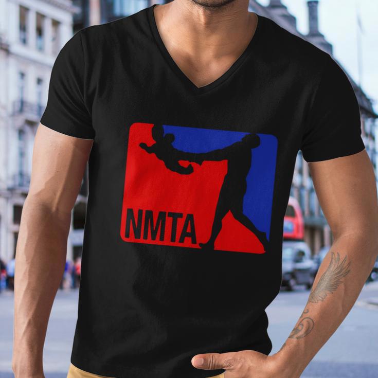 National Midget Tossing Association Funny Men V-Neck Tshirt