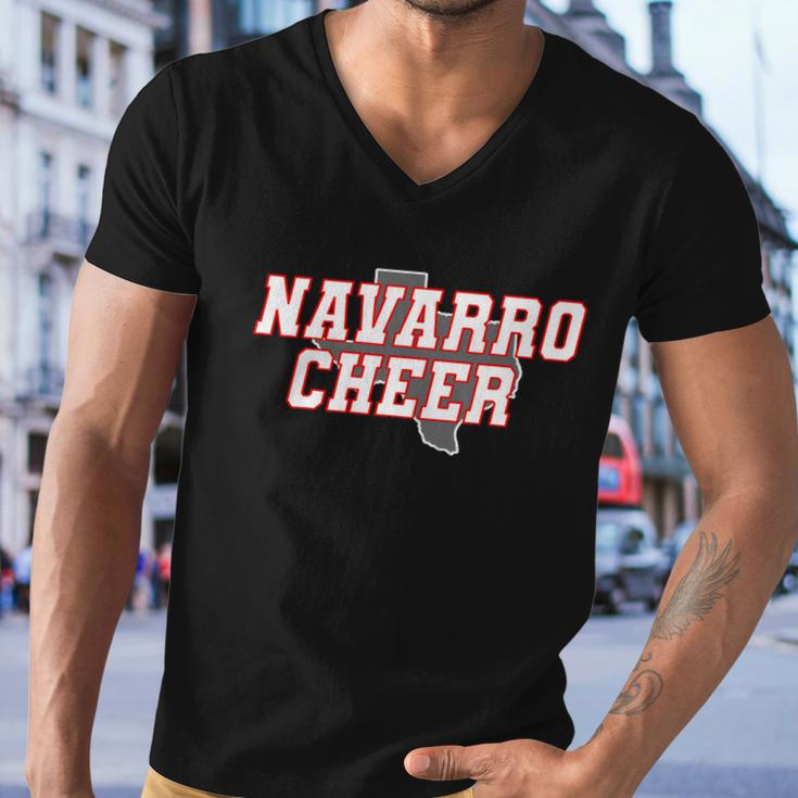 Navarro Cheer Texas Logo Men V-Neck Tshirt