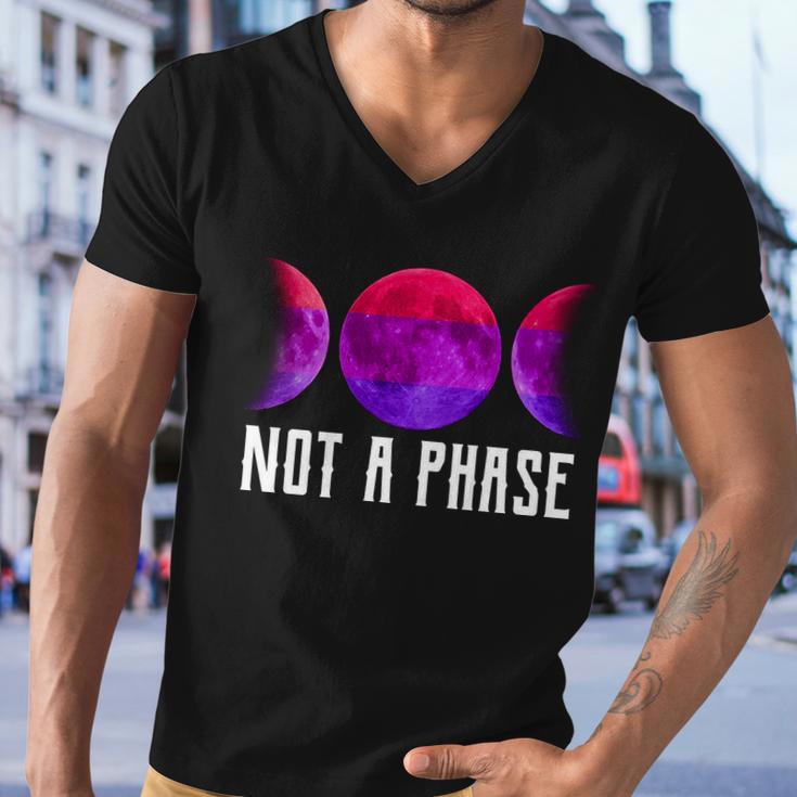 Not A Phase Bi Pride Bisexual Men V-Neck Tshirt