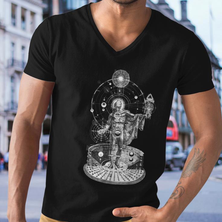 Occult Sacred Geometry Men V-Neck Tshirt