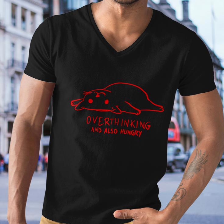 Over Thinking And Also Hungry Men V-Neck Tshirt