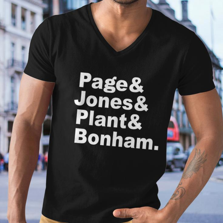 Page Jones Plant Bonham Men V-Neck Tshirt
