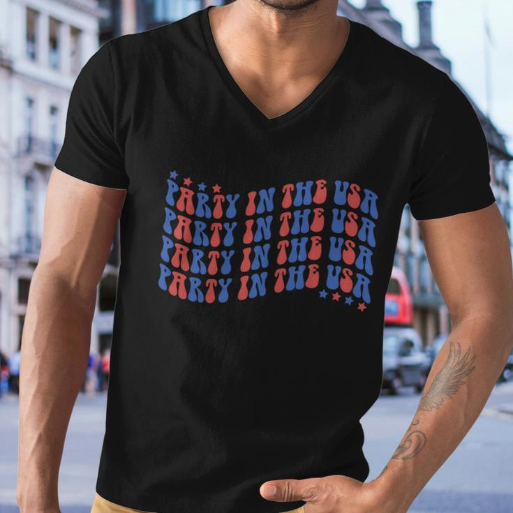 Party In The U S A 4Th Of July Men V-Neck Tshirt