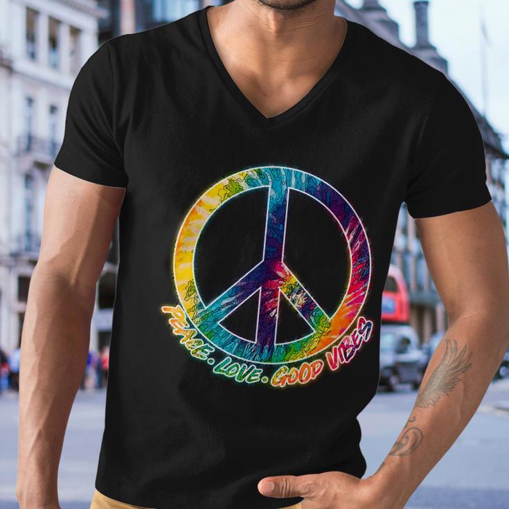 Peace Love Good Vibes Tshirt Men V-Neck Tshirt