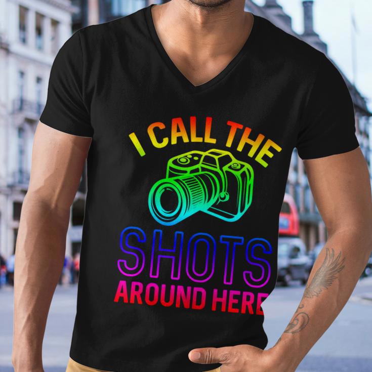 Photographer And Photoghraphy I Call The Shots Around Here Gift Men V-Neck Tshirt