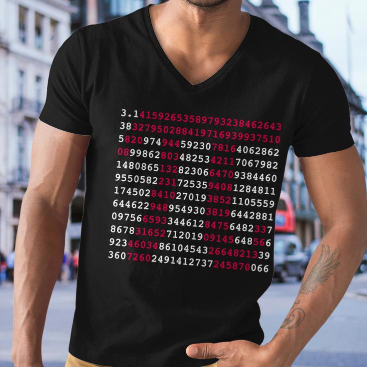 Pi Day Sign Numbers 314 Tshirt Men V-Neck Tshirt