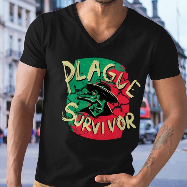 Plague Survivor Men V-Neck Tshirt