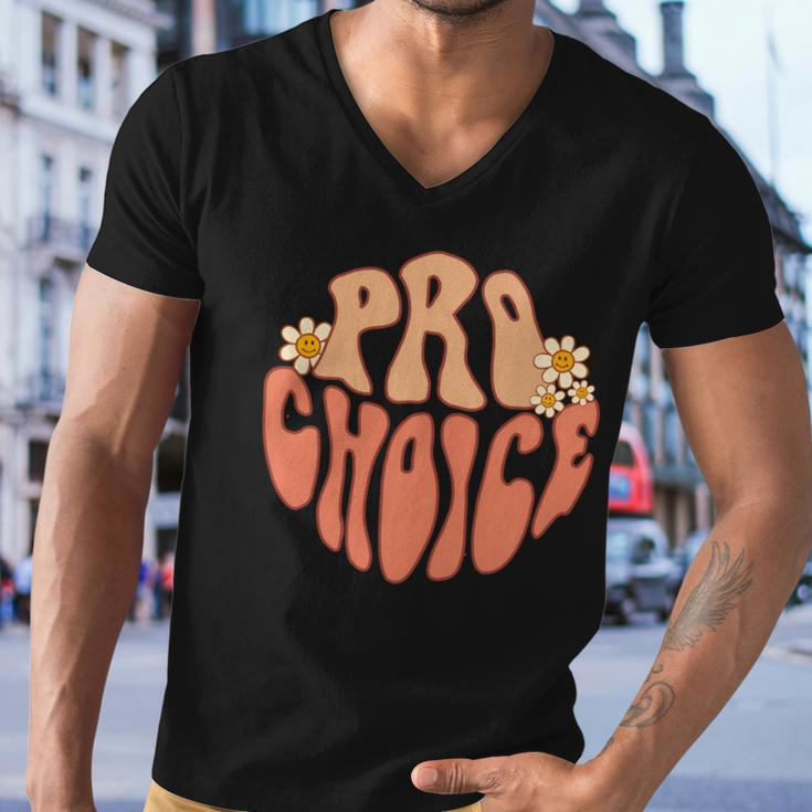 Pro Choice Floral Men V-Neck Tshirt
