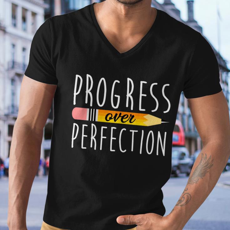 Progress Over Perfection Men V-Neck Tshirt