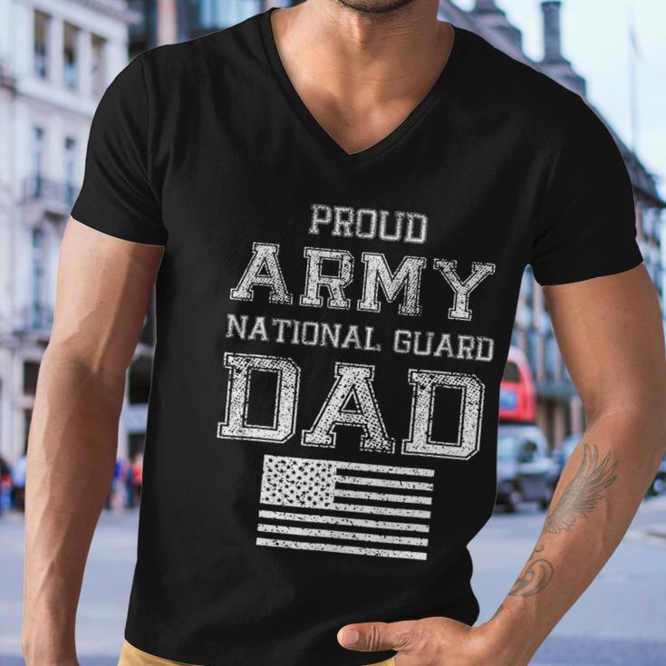 Proud Army National Guard Dad Funny Gift US Military Gift Men V-Neck Tshirt