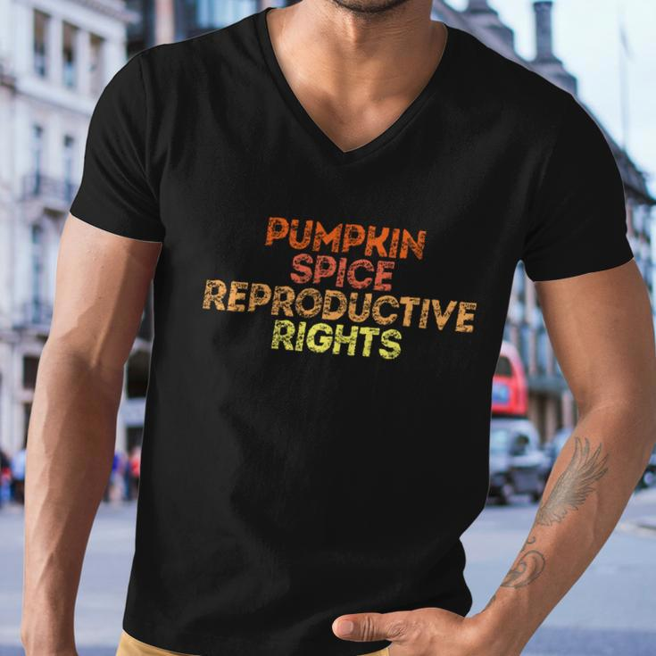 Pumpkin Spice And Reproductive Rights Cool Gift V3 Men V-Neck Tshirt