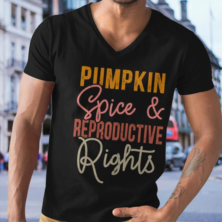 Pumpkin Spice And Reproductive Rights Feminist Rights Gift Men V-Neck Tshirt