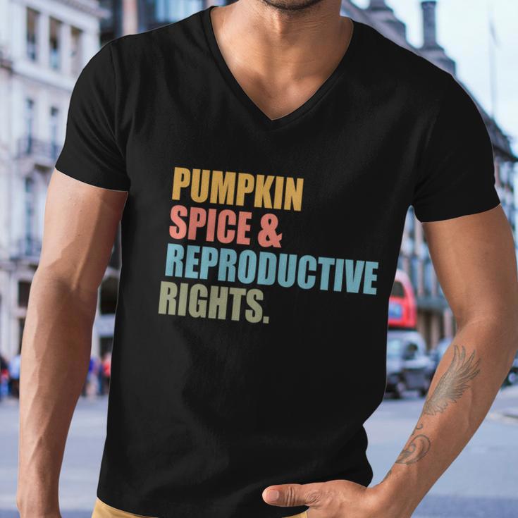 Pumpkin Spice And Reproductive Rights Gift Pro Choice Feminist Great Gift Men V-Neck Tshirt