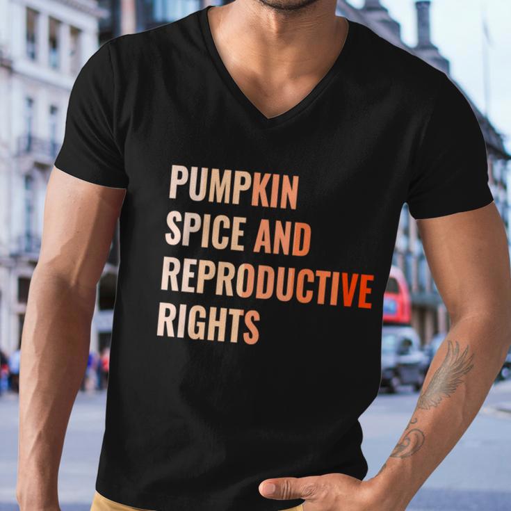 Pumpkin Spice Reproductive Rights Funny Gift Feminist Pro Choice Gift Men V-Neck Tshirt