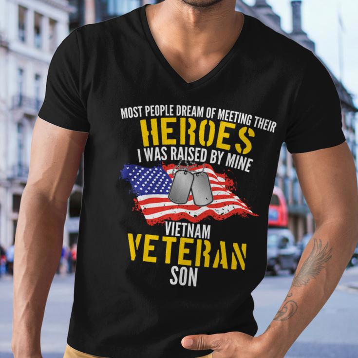 Raised By My Hero Proud Vietnam Veterans Son Tshirt Men V-Neck Tshirt