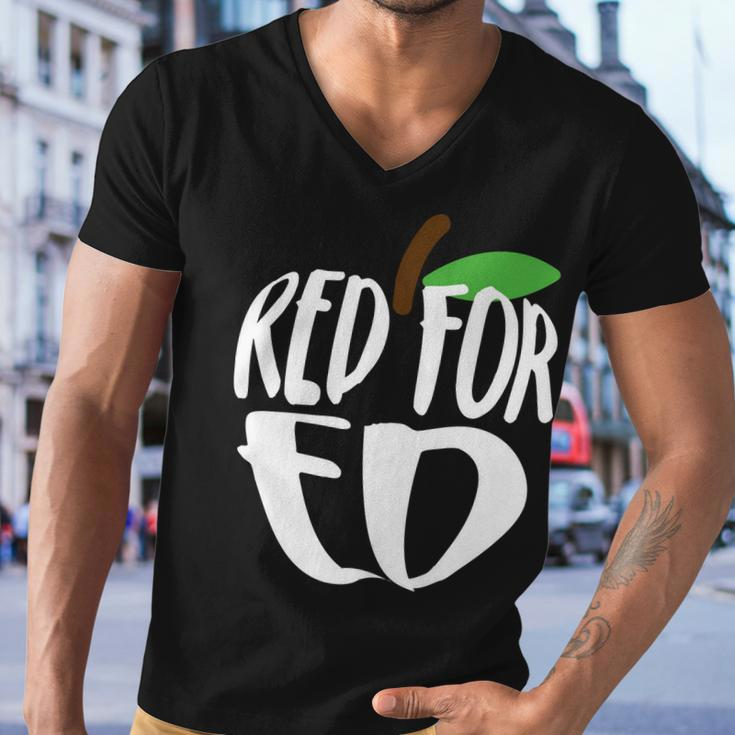 Red For Ed Arizona Teacher Men V-Neck Tshirt