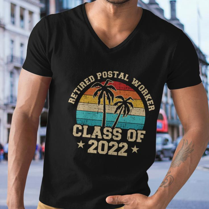 Retired Postal Worker Class Of 2022 Retirement Gift Men V-Neck Tshirt