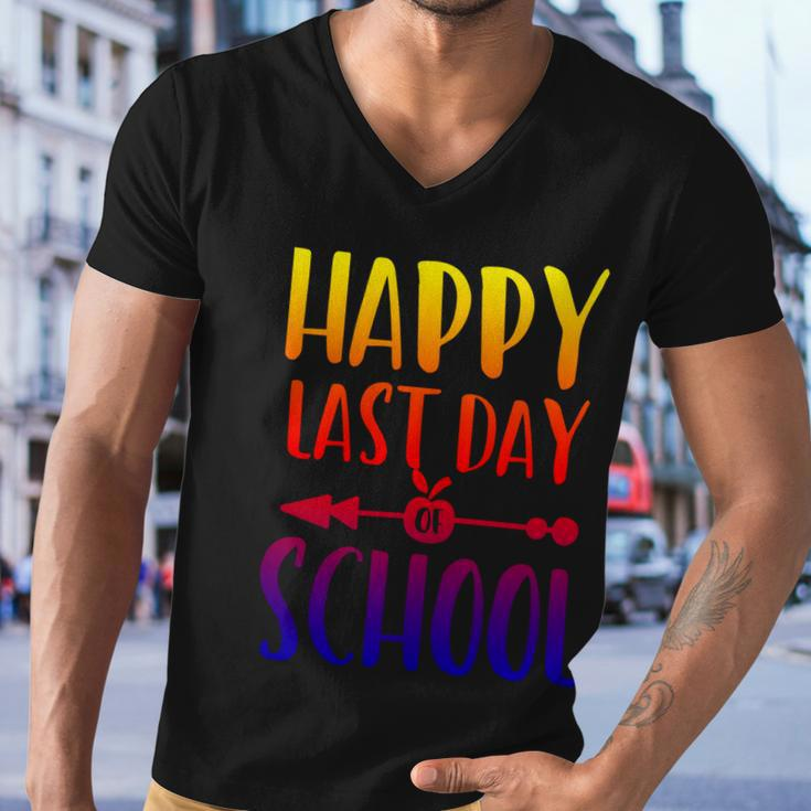 School Funny Gift Happy Last Day Of School Gift V2 Men V-Neck Tshirt