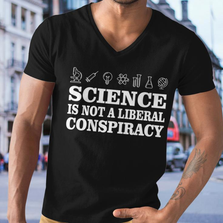 Science Is Not A Liberal Conspiracy Men V-Neck Tshirt