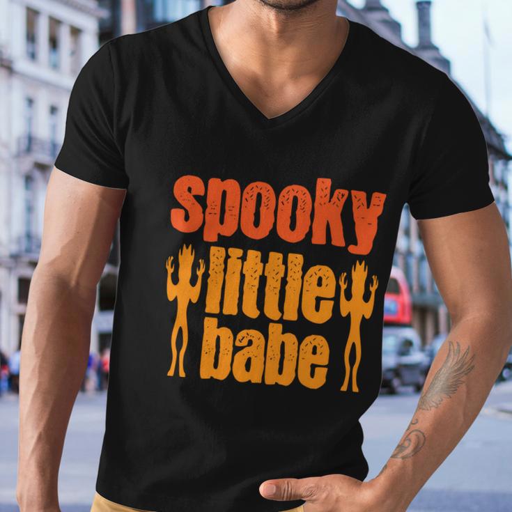 Spooky Little Babe Halloween Quote Men V-Neck Tshirt