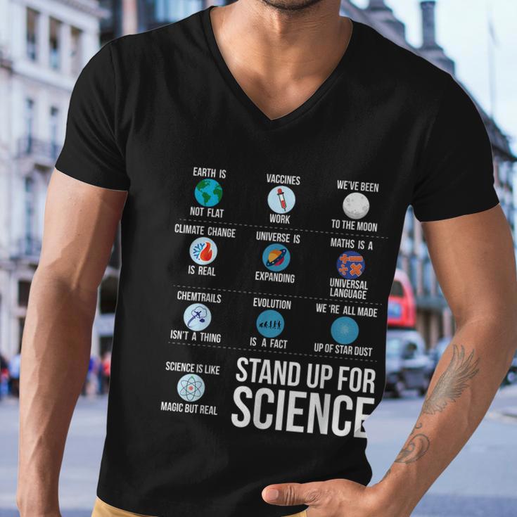 Stand Up For Science Men V-Neck Tshirt